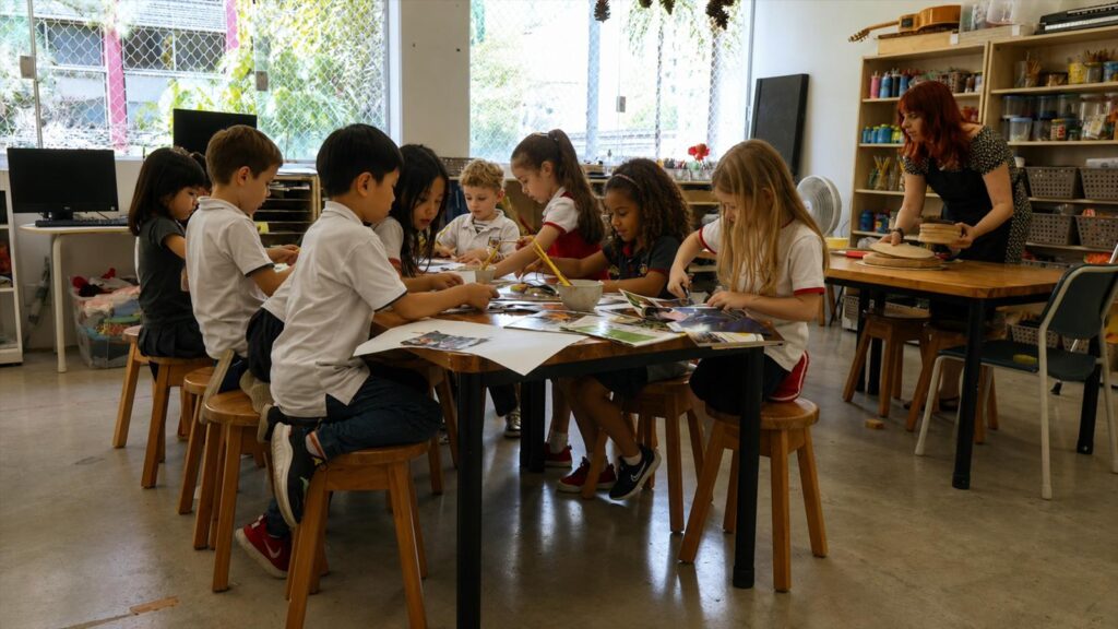 Sala de aula da escola bilíngue GIS São Paulo